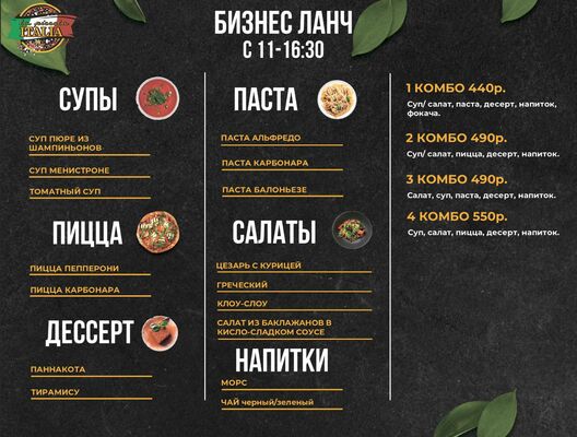  Фастфуд Итальянской кухни на фуд-корте 