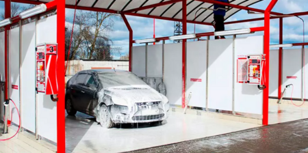 Бесконтактная автомойка робот с боксом ручной мойки и детейлингом 1